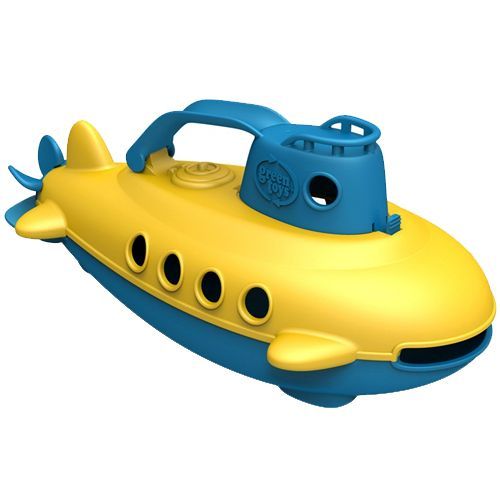 green toys duikboot blauw handvat