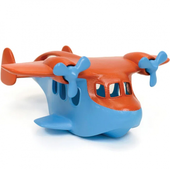 green toys watervliegtuig - blauw oranje