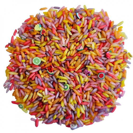 grennn speelrijst fruit mix - 750 gr