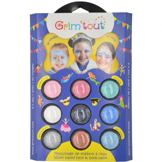 grim'tout schminkset 9 kleuren - ijskoningin