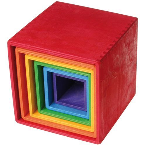 grimm's kubussen groot - regenboog