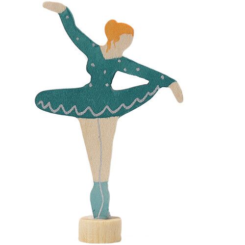 grimm's decoratie figuur - ballerina blauw