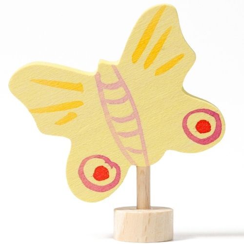 grimm's decoratie figuur - gele vlinder