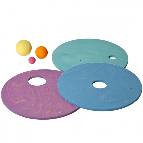 grimm's x stapelstein rolling discs - cool pastel - 3st