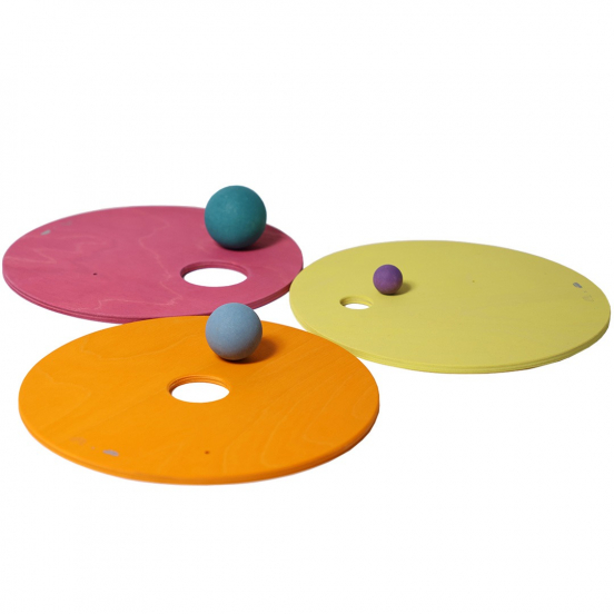 grimm's x stapelstein rolling discs - warm pastel - 3st