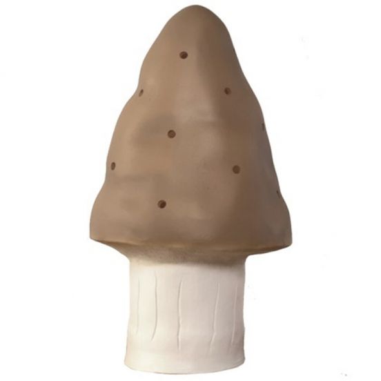 heico lamp paddenstoel chocolade - 28 cm