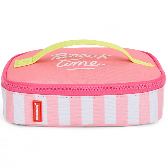 hello hossy snacktas pink stripes