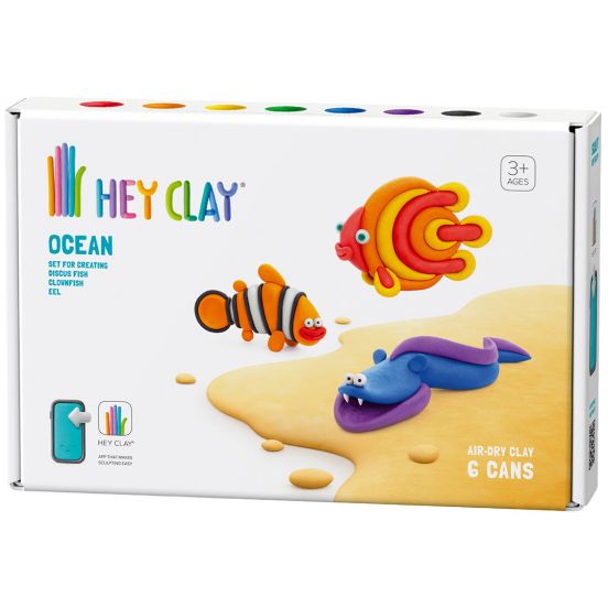 hey clay boetseerklei oceaan - clownvis, discusvis en aal
