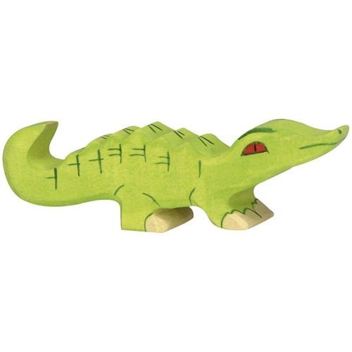 holztiger krokodil 10 cm 