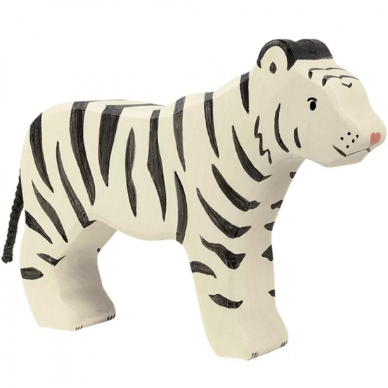 holztiger witte tijger - 15 cm