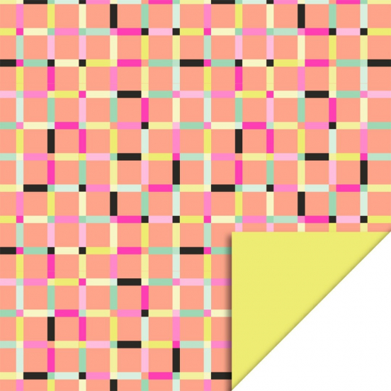 house of products inpakpapier art salmon - yellow - 3 m