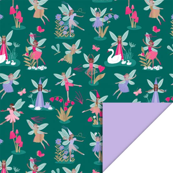 house of products inpakpapier elfjes jade blue - lilac - 3 m