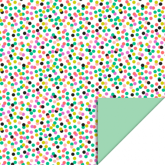 house of products inpakpapier small confetti - mint - 3 m