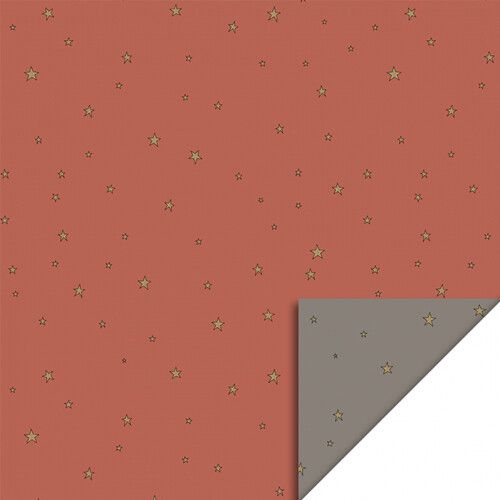 house of products inpakpapier sterren - blush red - 3 m