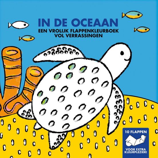 image books kleurboek met flappen - in de oceaan
