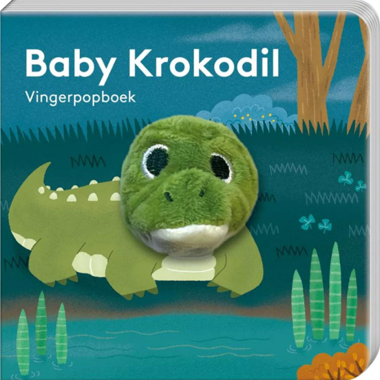 image books vingerpopboek baby krokodil