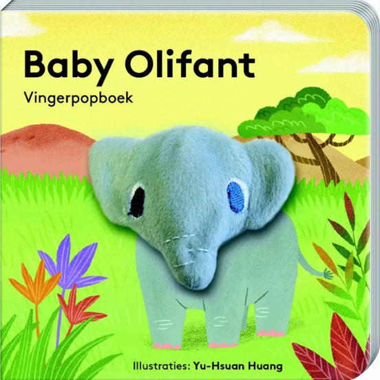 image books vingerpopboek baby olifant
