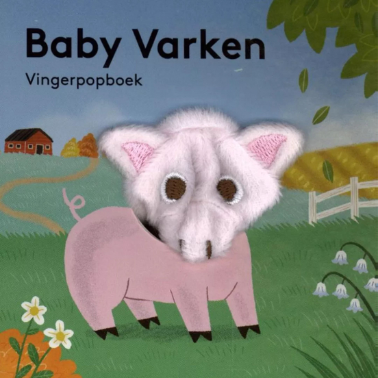 image books vingerpopboek baby varken