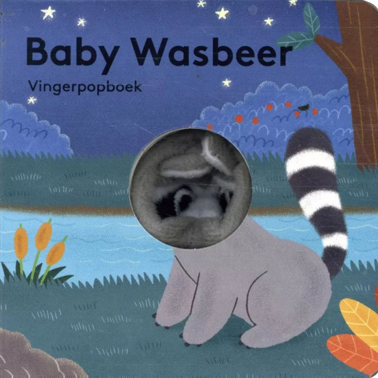 image books vingerpopboek baby wasbeer