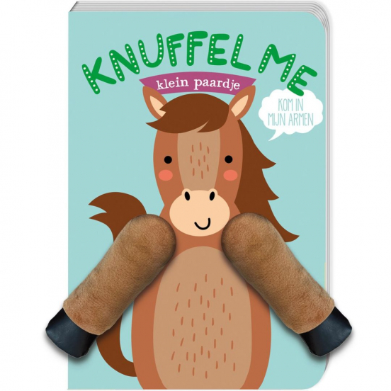 image books vingerpopboek knuffel me - klein paardje