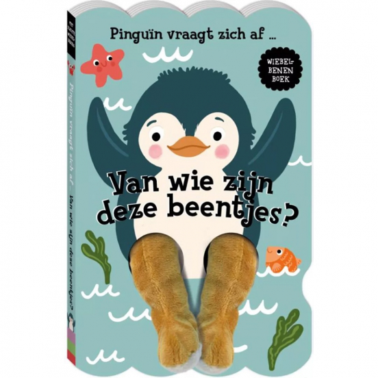 image books vingerpopboek van wie zijn deze beentjes? - pinguïn