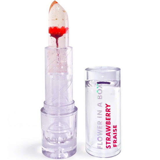 inuwet lippenbalsem flower in a box - strawberry
