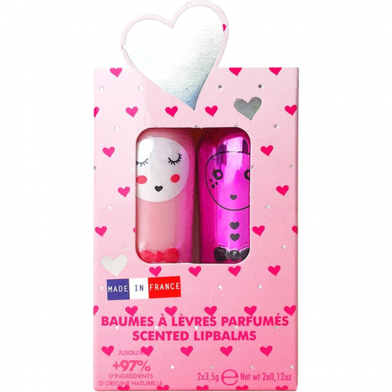 inuwet lippenbalsem giftset duo - amour