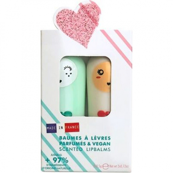 inuwet lippenbalsem giftset duo - pastel sweet