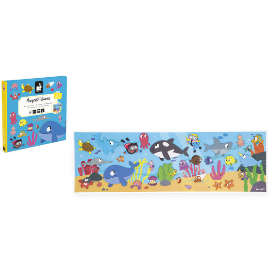janod magneetboek magnéti'stories - zeebodem - 30st