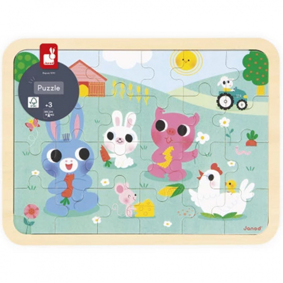 janod puzzel de boerderij - 24st