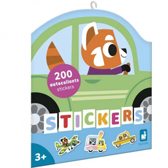 janod stickers voertuigen - 200st