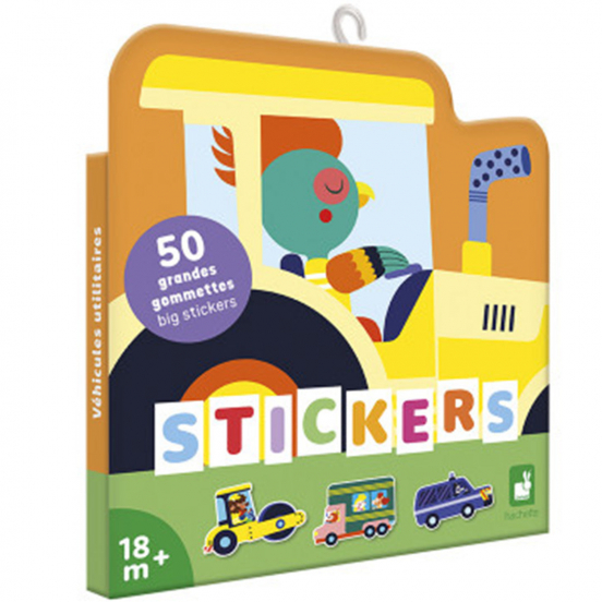 janod stickers voertuigen - 50st