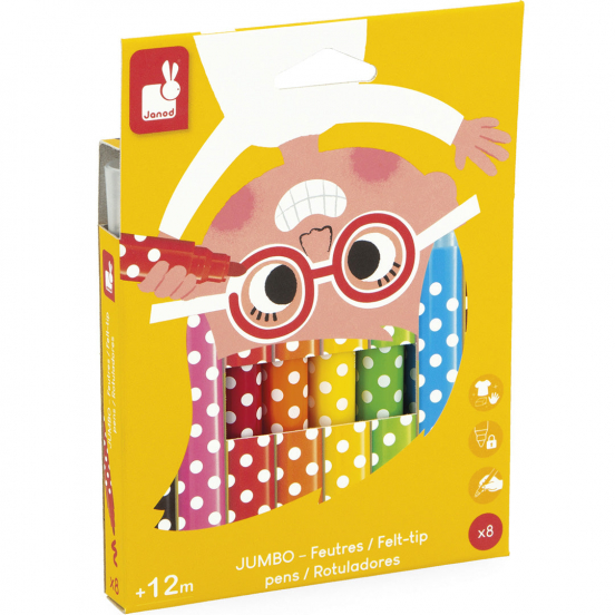 janod viltstiften jumbo - 8st
