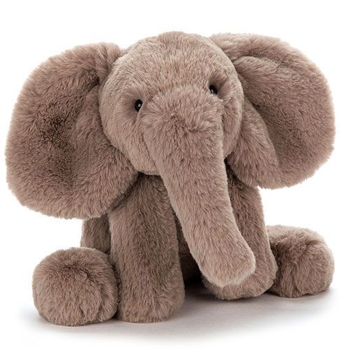 jellycat knuffelolifant smudge - m - 34 cm   