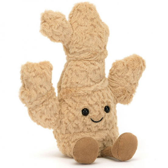 jellycat amuseables knuffelgember - 18 cm  