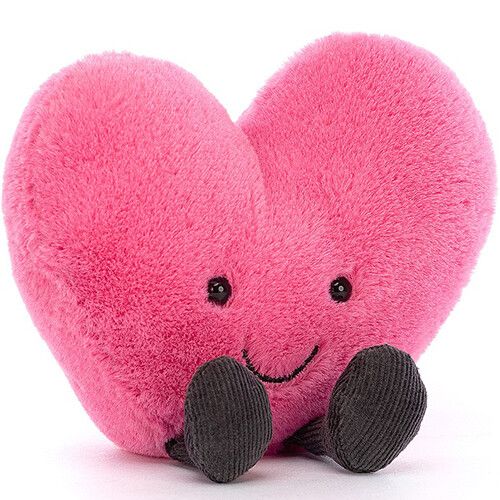 jellycat amuseables knuffelhart roze - 11 cm