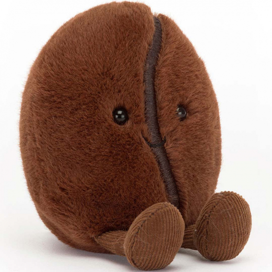 jellycat amuseables knuffelkoffieboon - 13 cm  