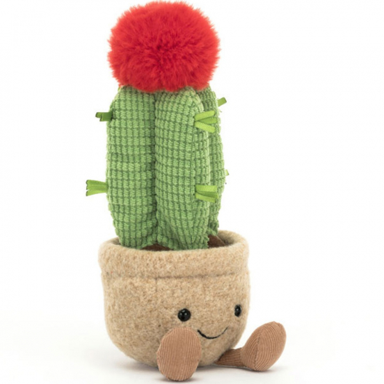 jellycat amuseables knuffelmaancactus - 21 cm