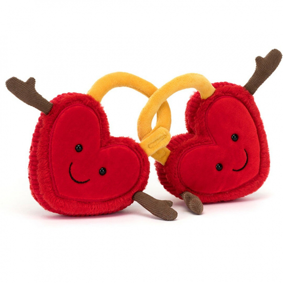 jellycat amuseables knuffelslot val en tina - 22 cm
