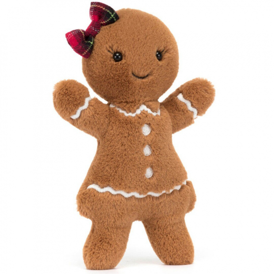jellycat joly knuffelpeperkoek ruby - 33 cm