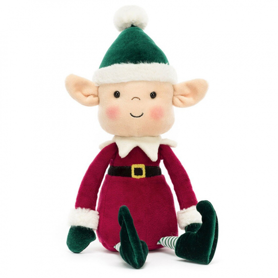 jellycat knuffel elf eldo - 30 cm 