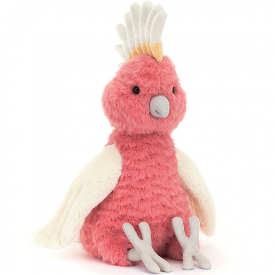 jellycat knuffelcockatoo squawkatoo - 25 cm