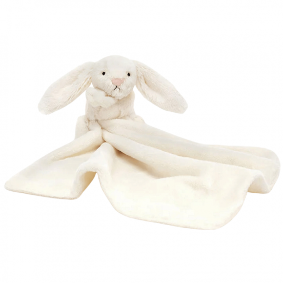 jellycat knuffeldoek bashful cream konijn - 34 cm
