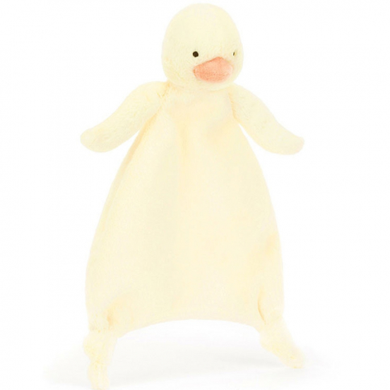 jellycat knuffeldoek bashful eendje - 27 cm