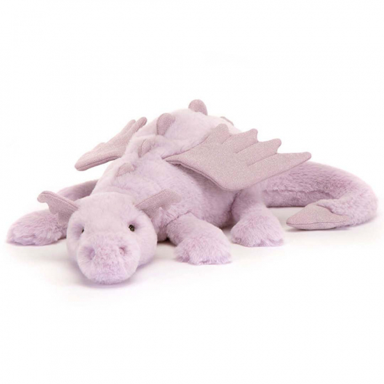 jellycat knuffeldraak lavender - 50 cm 