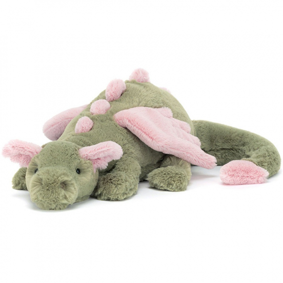 jellycat knuffeldraak malachy - 50 cm