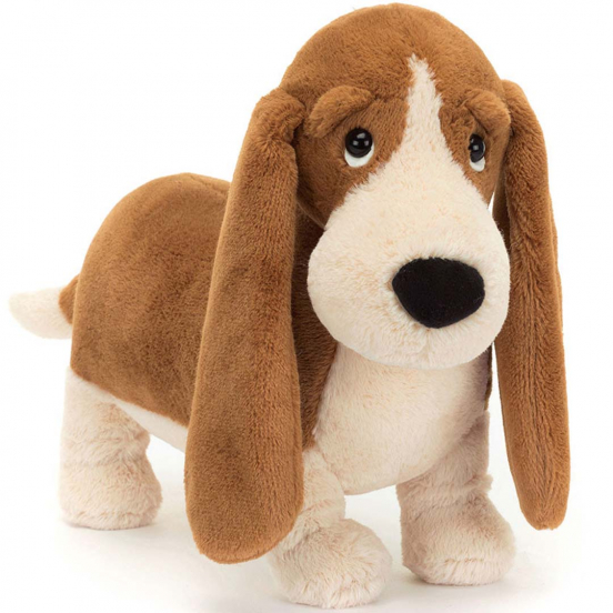 jellycat knuffelhond basset hound randall - 23 cm
