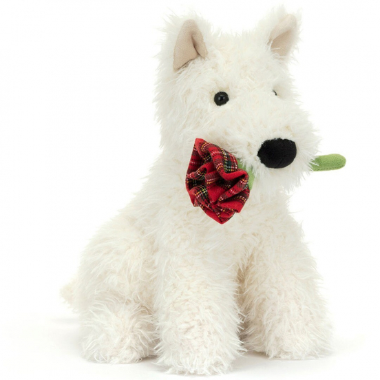 jellycat knuffelhond scottie - love you - 25 cm 