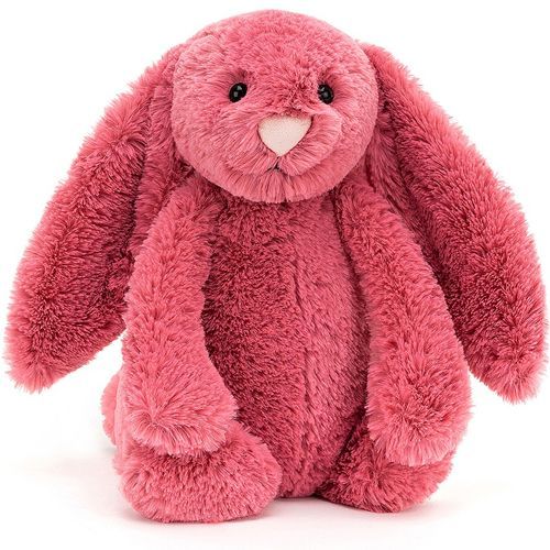 jellycat knuffelkonijn bashful cerise bunny - m - 31 cm 