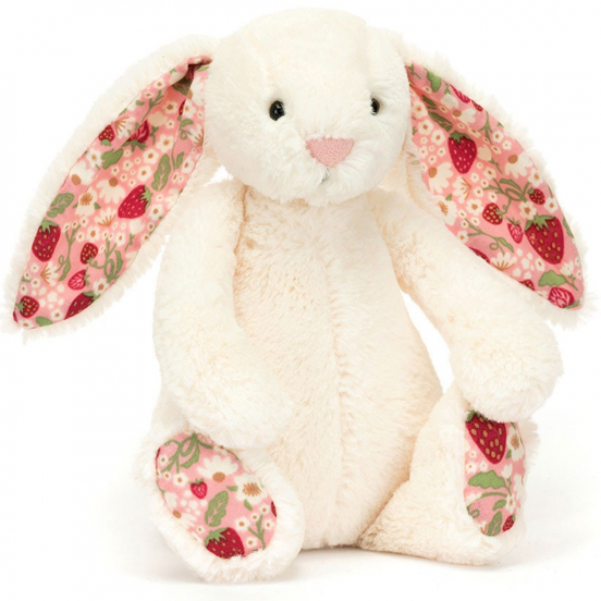 jellycat knuffelkonijn mimi strawberry - 18 cm 